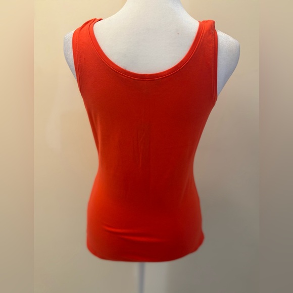 New XS Nic & Zoe Orange Coral Scoop Neck Tank Top - Picture 6 of 13